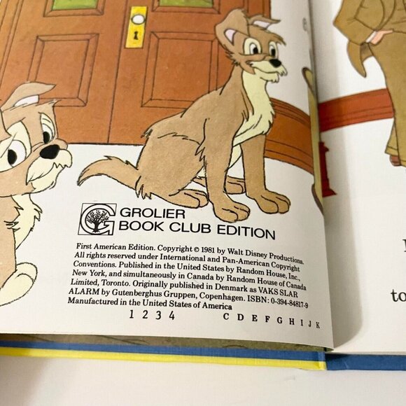 Vintage 1980 Walt Disney Scamp Saves the House Hardcover Book - Picture 10 of 16